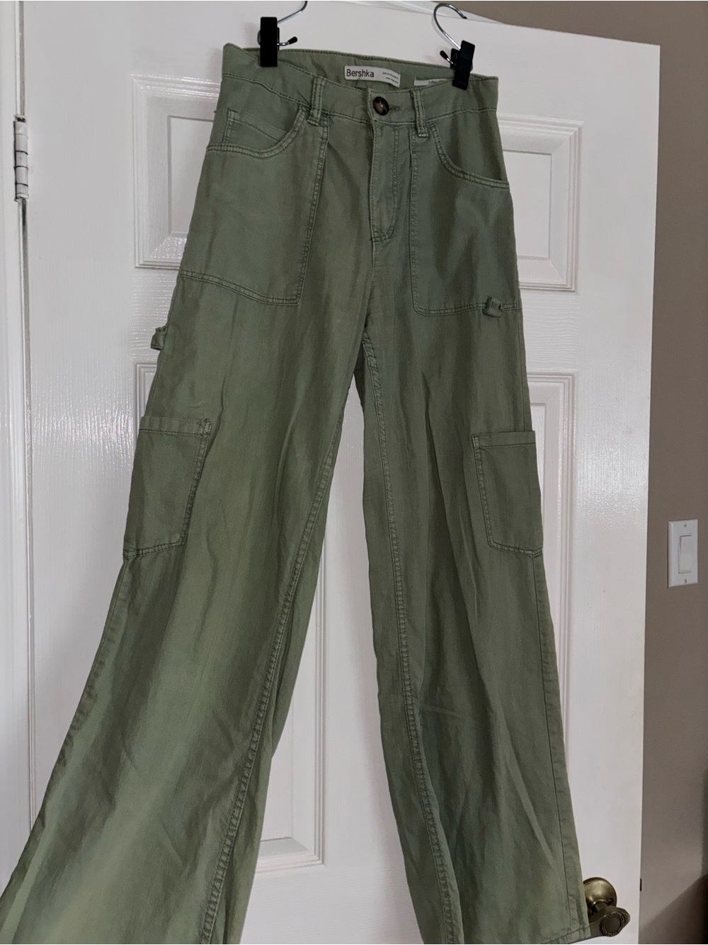 Bershka Olive Green Cargo Pants (European Store)